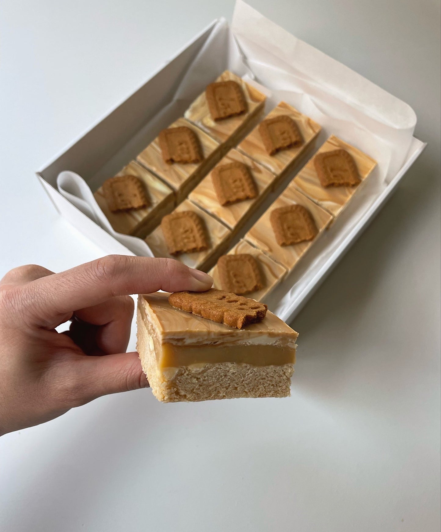 Biscoff slice